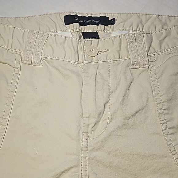 Calvin Klein Bermuda kakhi shorts size 10 - Picture 1 of 11